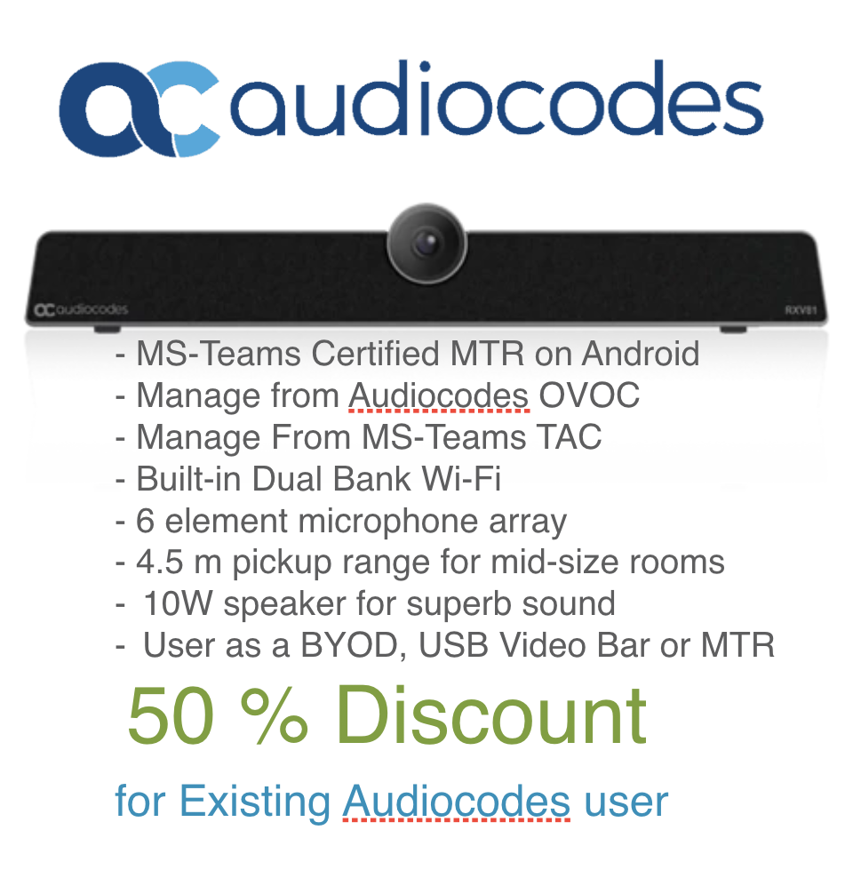 Audiocodes RXV81 | 50% Discount